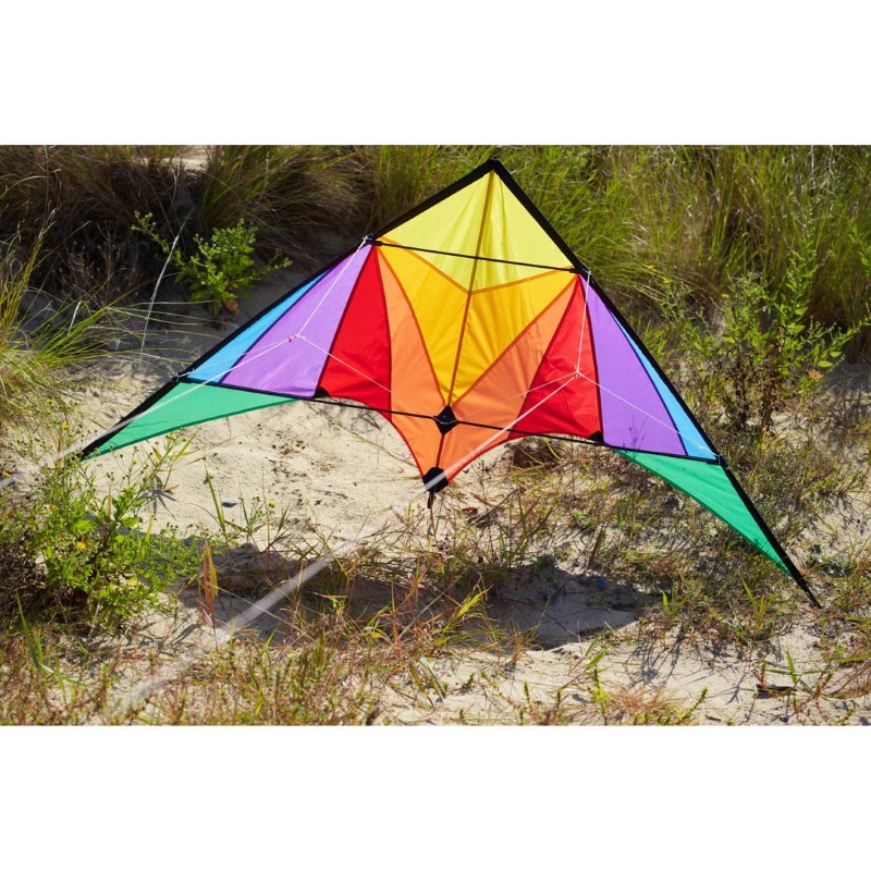 HQ Drifter Rainbow – Aquilone Acrobatico Entry-Level Con Bobina E Borsa – 160x80 Cm