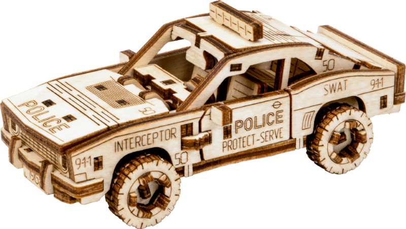 WOODENCITY: SUPERFAST POLICE CAR